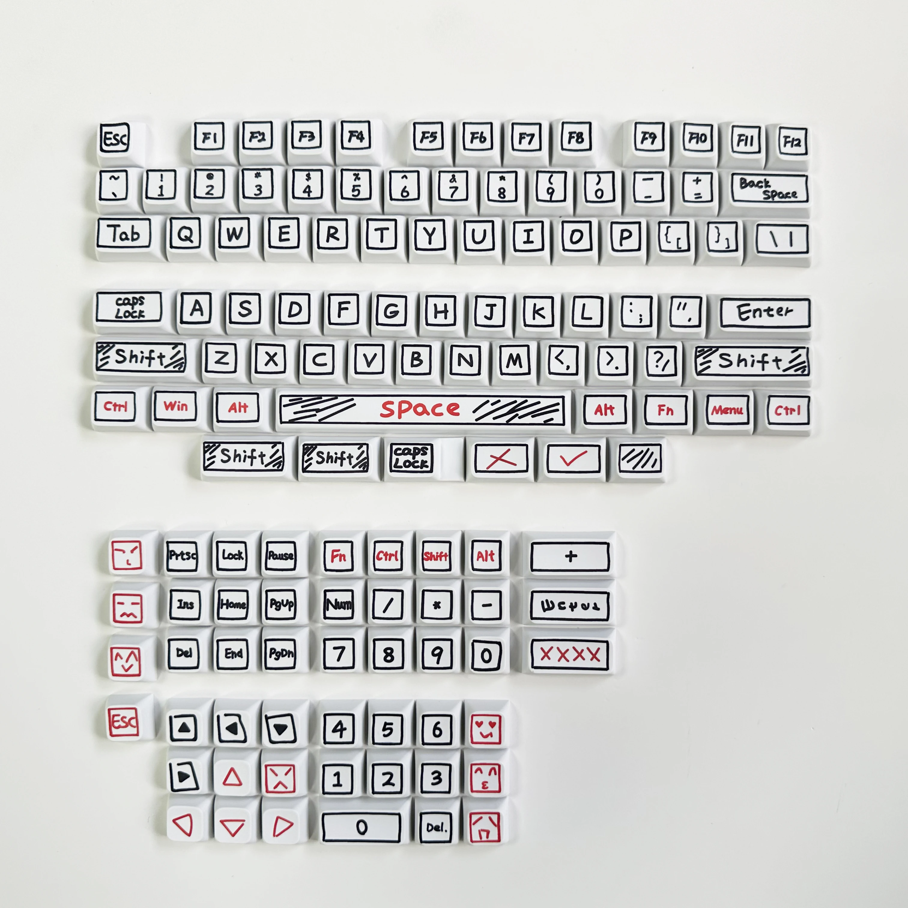 Gaming Keyboard Ergo - 125 Keys XDA Profile Graffiti Theme