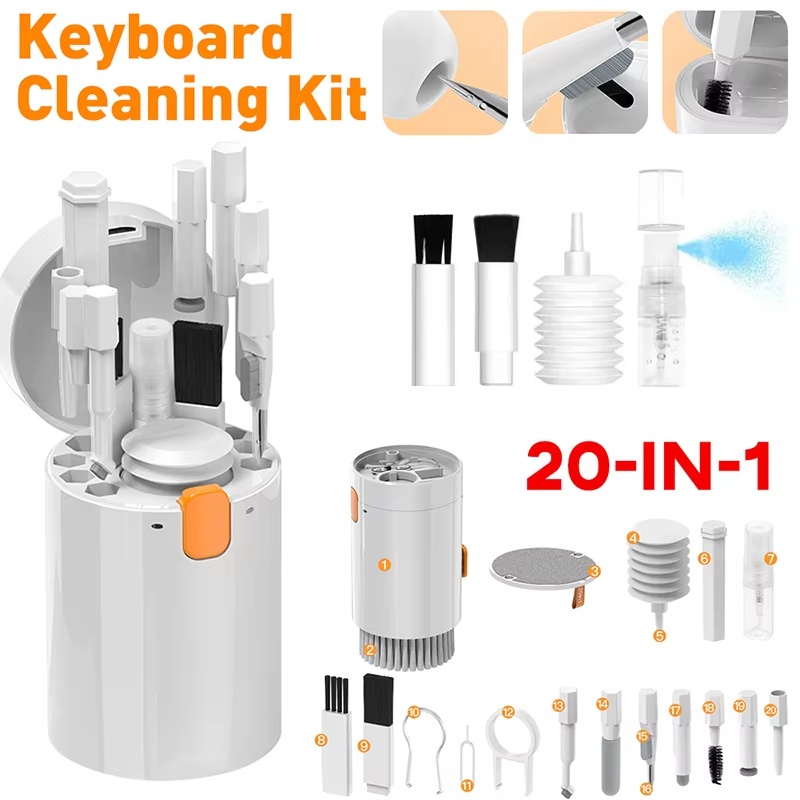 Keycap Puller Ring - 20 In 1 Cleaner Kit Multifunctional
