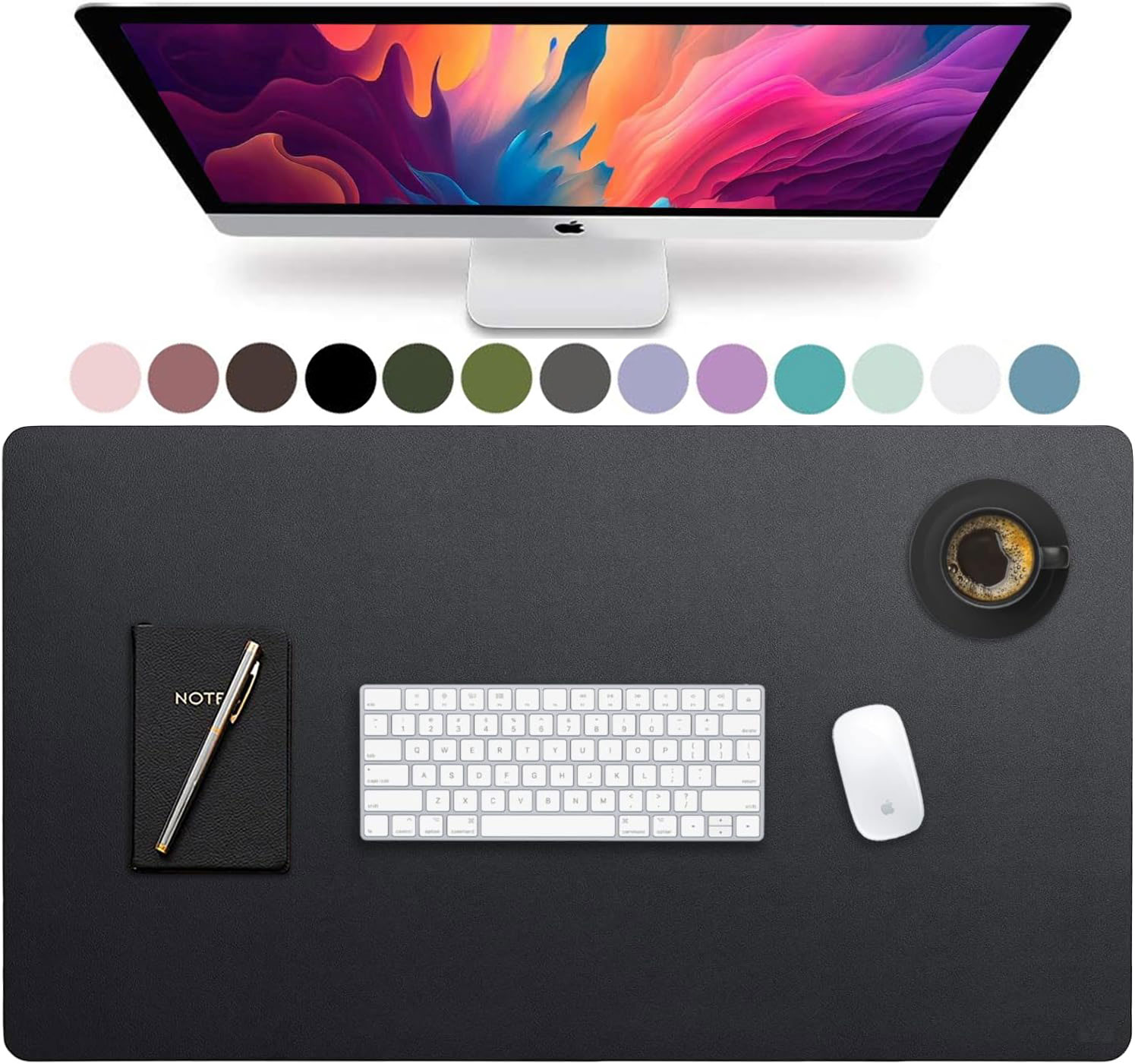 Gaming Keyboard Tactile - Large Size Leather Desk Pad,Office Desk