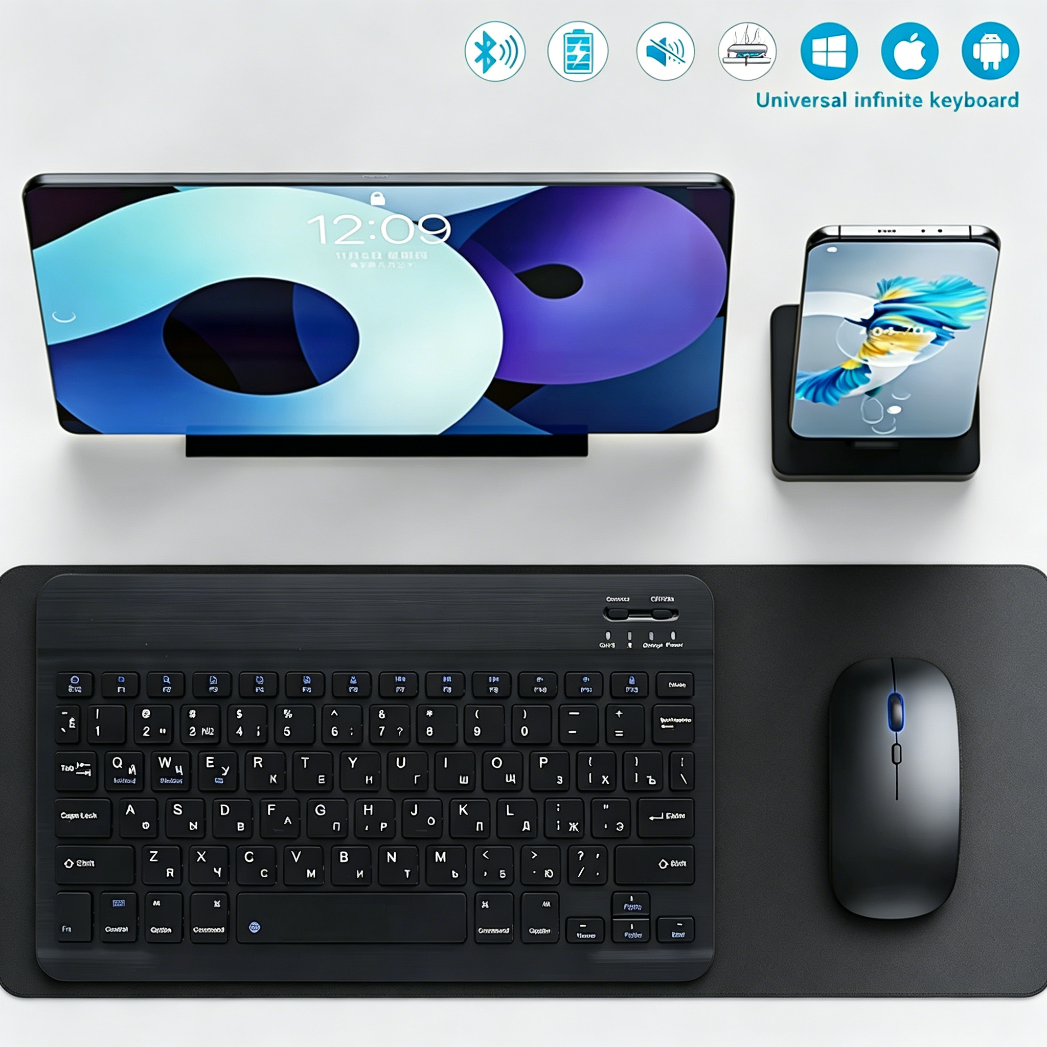 Gaming Keyboard Mouse Wireless - Bluetooth Wireless Keyboard Mobile Phone Tablet