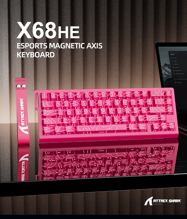 Gaming Keyboard Expensive - ATTACK SHARK X68HE Magnetic Keyboard Red