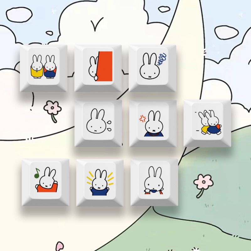 New Miffy rabbit cartoon cute  – обзор и цена Gaming Keyboard Mechanical