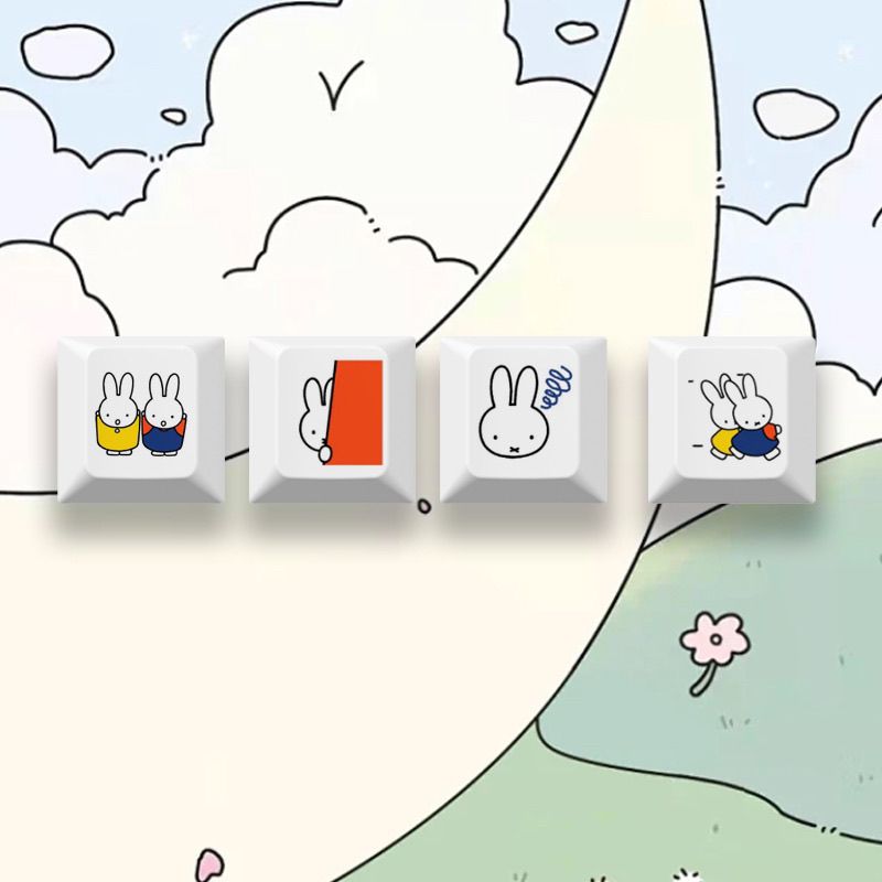 New Miffy rabbit cartoon cute  – обзор и цена Gaming Keyboard Mechanical