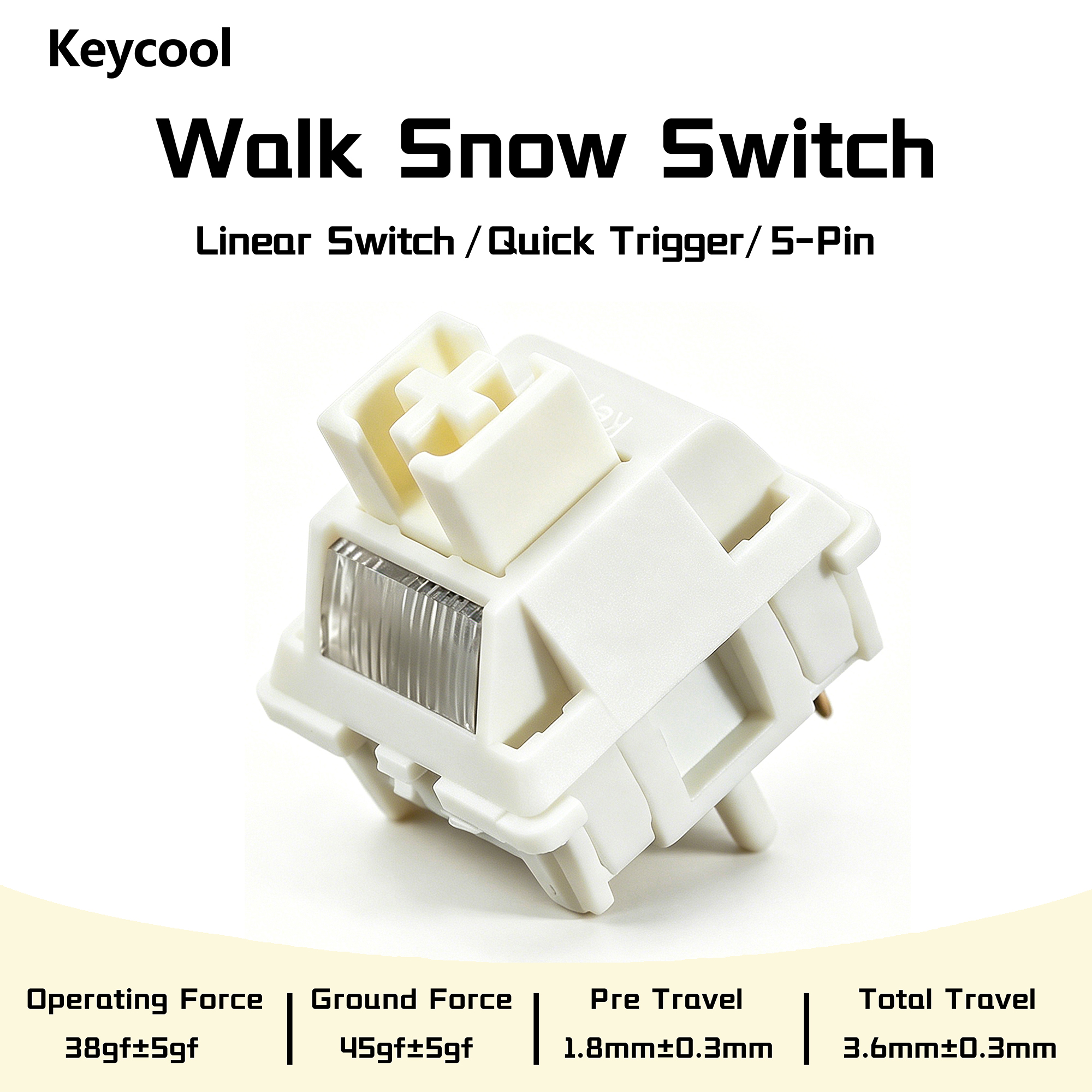Keycool Walk Snow Switch White – обзор и цена Gaming Keyboard Ergo