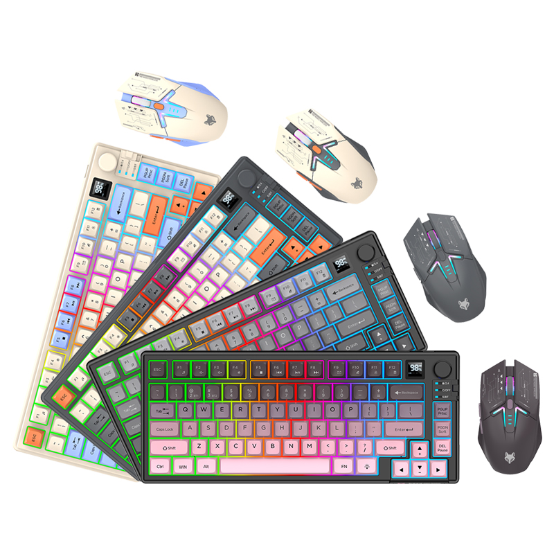New Dual-Mode 80 Keys Wireless – обзор и цена Gaming Keyboard Mouse Wireless