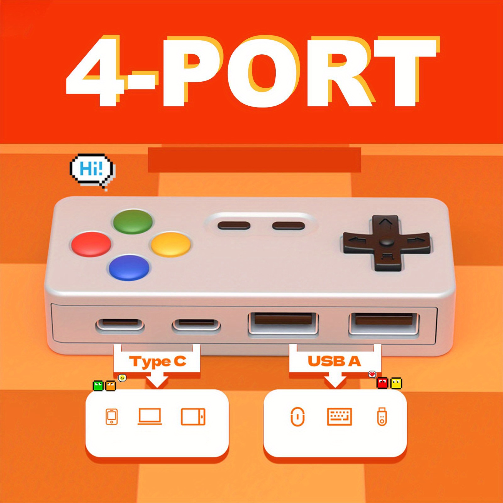 1PC Cartoon USB C Extension Ad – обзор и цена Gaming Keyboard Type C