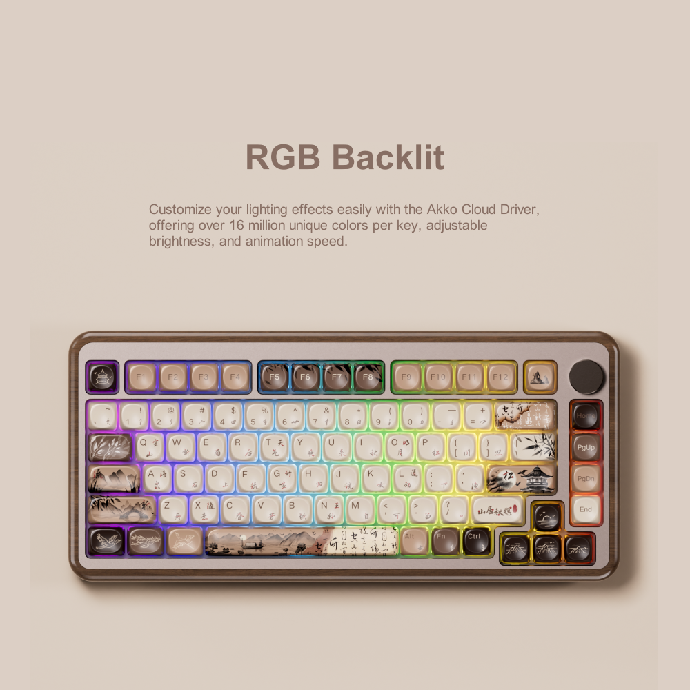 Akko MU02 75% Mountain Seclusi – обзор и цена Gaming Keyboard Half