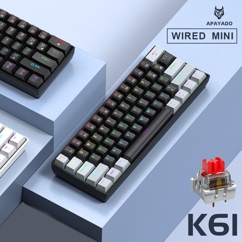 APAYADO K61 Mini Mechanical Ke – обзор и цена Gaming Keyboard Half