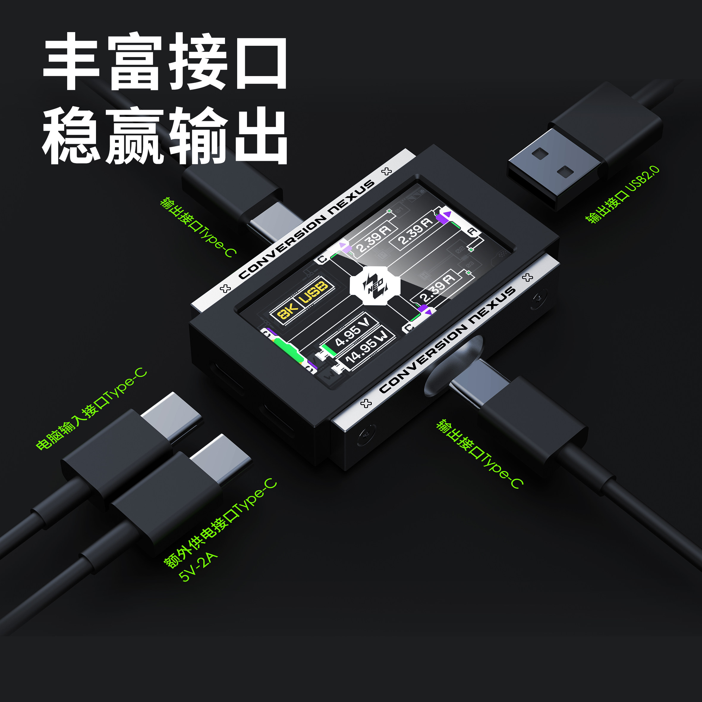 2-in-3-out Gaming USB Hub Inde – обзор и цена Gaming Keyboard Splitter