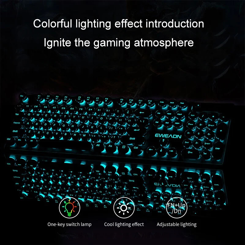 Retro Punk Mechanical Feel Key – обзор и цена Gaming Keyboard Mechanical