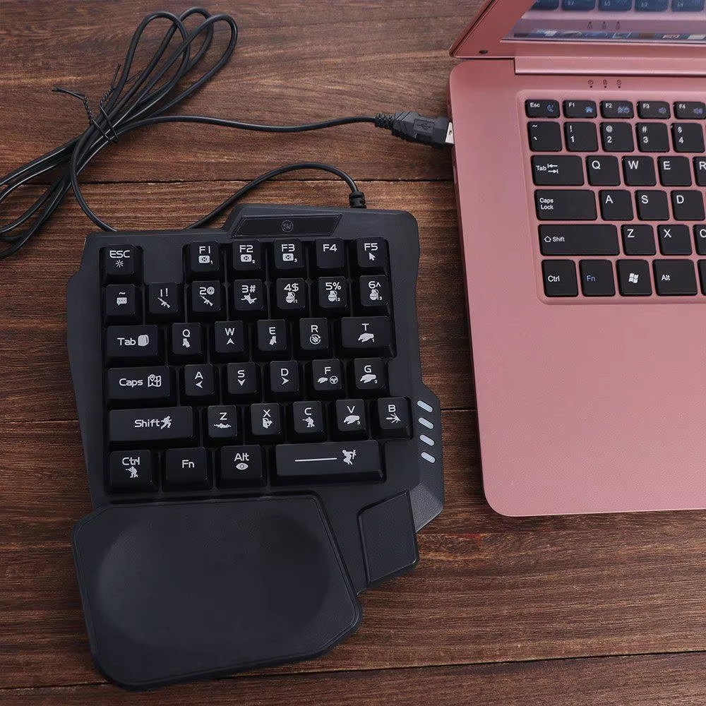 Single Hand RGB Gaming Keyboar – обзор и цена Gaming Keyboard Half