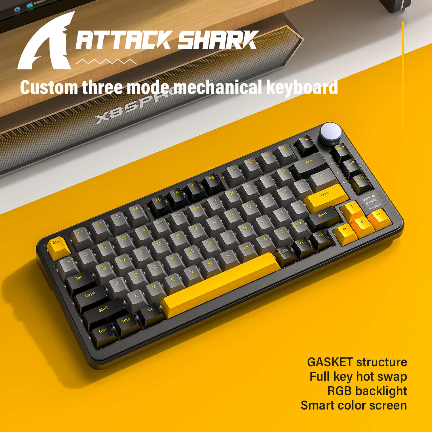 Attack Shark X85 PRO Smart RGB – обзор и цена Gaming Keyboard Mechanical