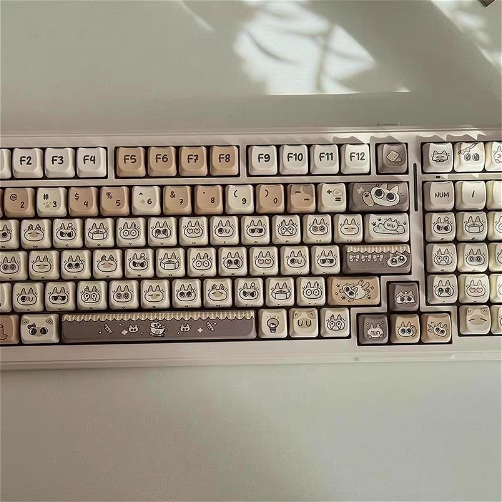 Cute Cat Keycap MAO Profile PB – обзор и цена Gaming Keyboard Tkl