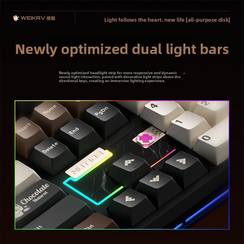 WEIKAV NUT108 Mechanical Keybo – обзор и цена Gaming Keyboard Ergo