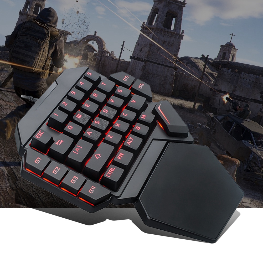 Blacklight Keyboard Onehanded  – обзор и цена Gaming Keyboard Half