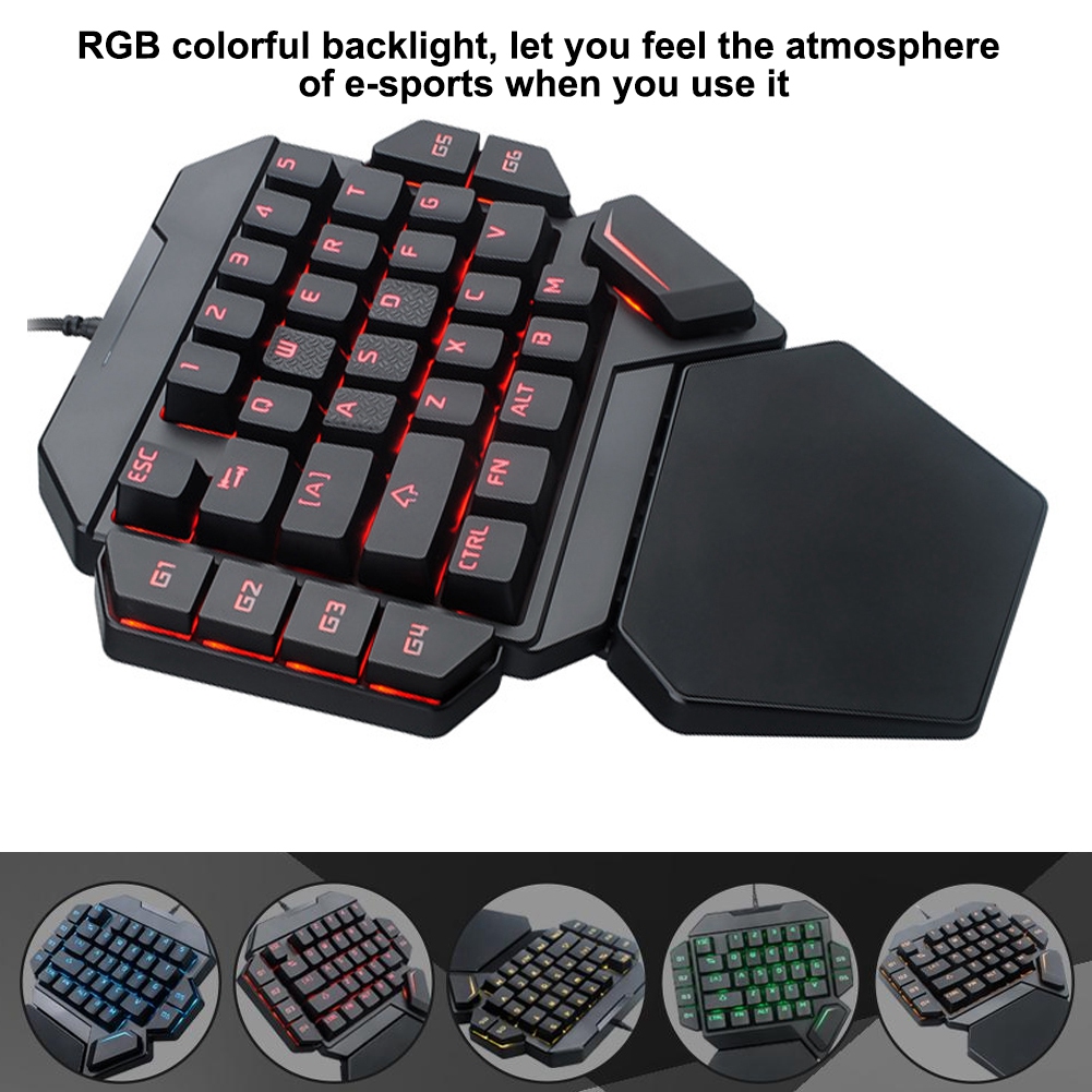 Blacklight Keyboard Onehanded  – обзор и цена Gaming Keyboard Half