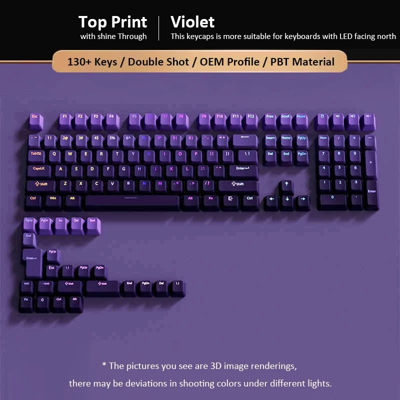 Custom Gradient Violet OEM Pro – обзор и цена Gaming Keyboard Top