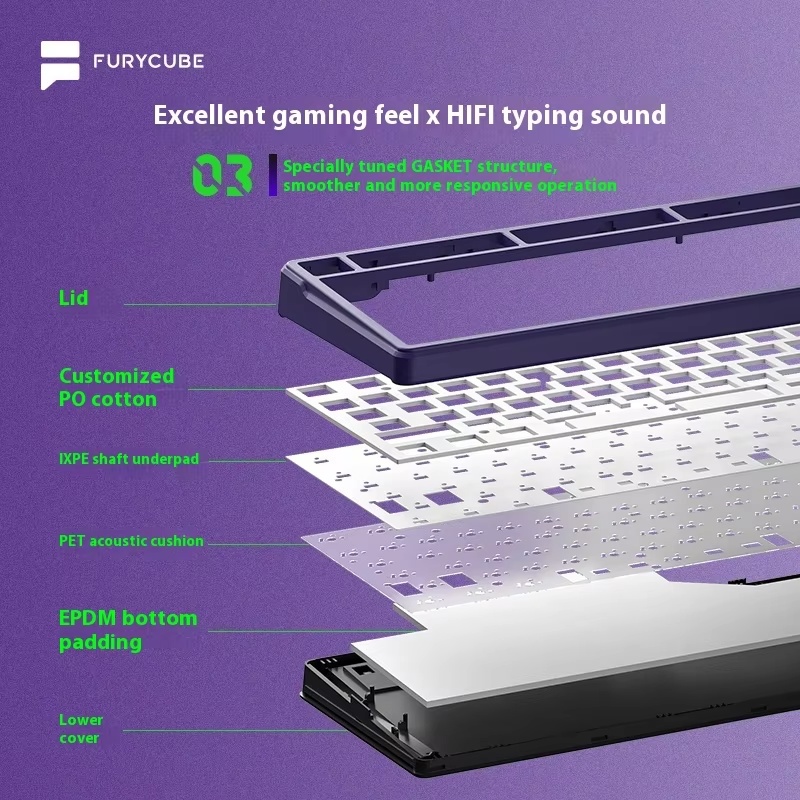 FURYCUBE K99pro Wireless Gamin – обзор и цена Gaming Keyboard Mechanical