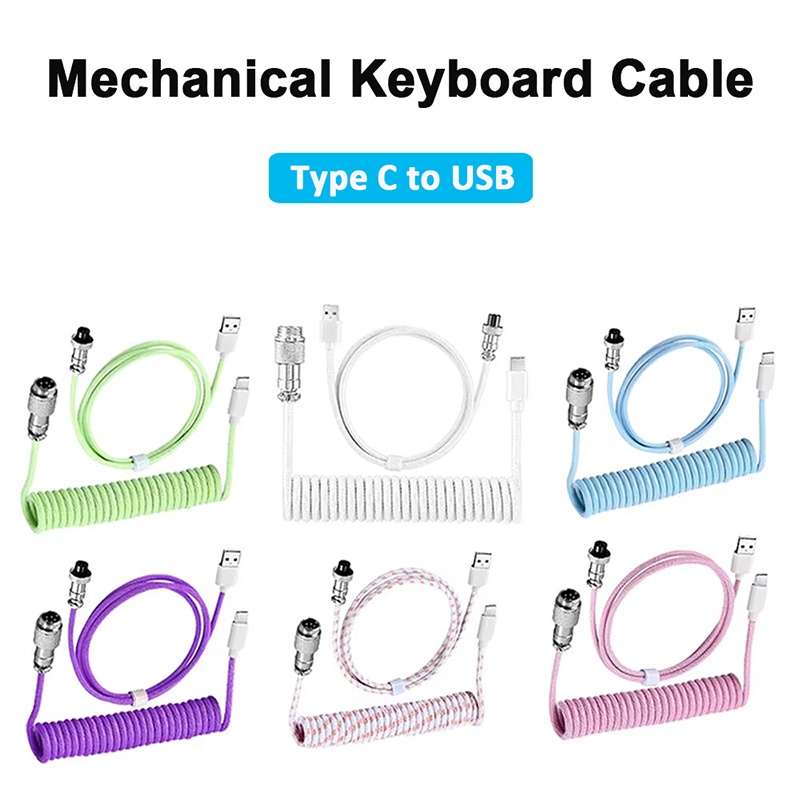 Mechanical Keyboard Coiled Cab – обзор и цена Gaming Keyboard Type C
