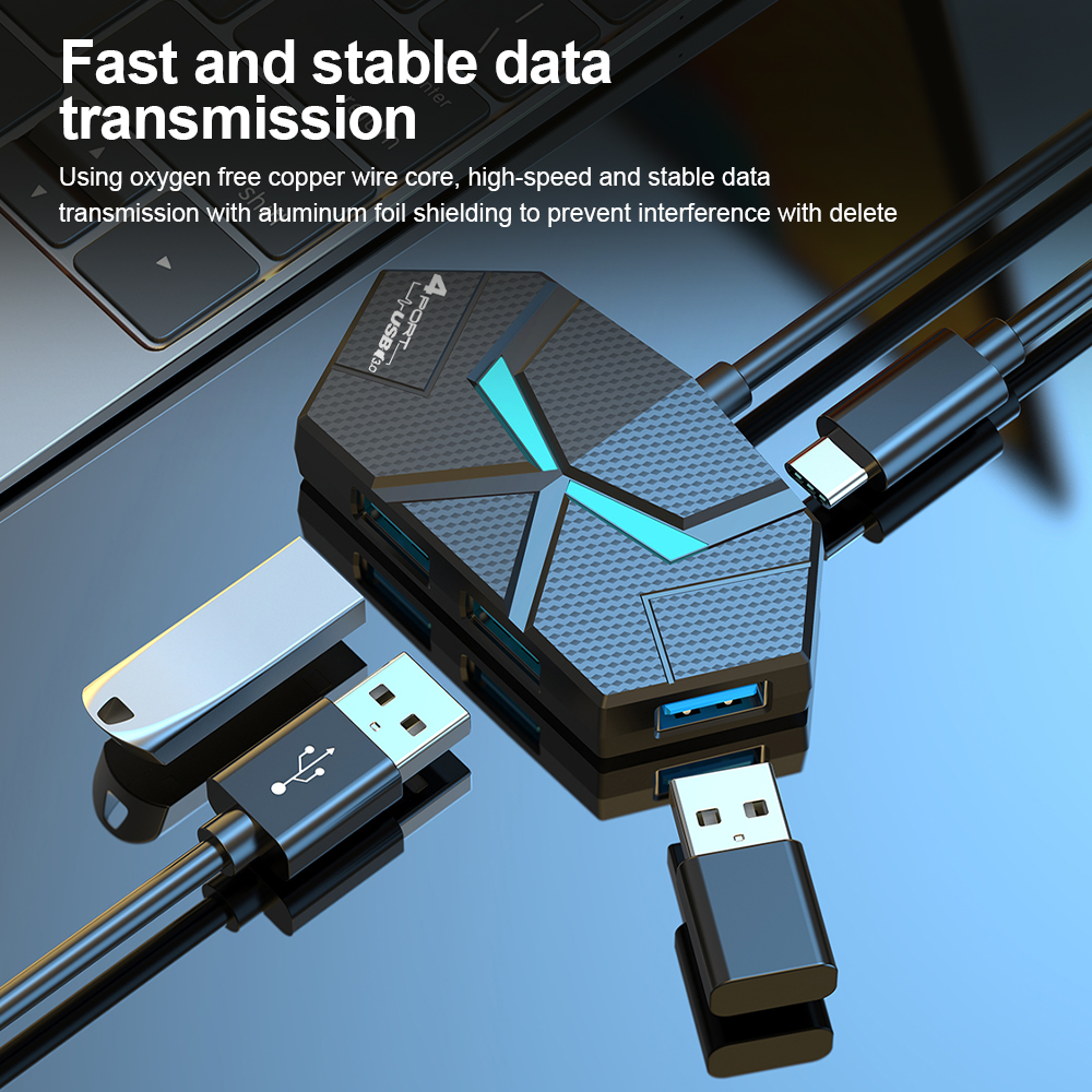 7 Ports USB 3.0 HUB Type C Doc – обзор и цена Gaming Keyboard Type C