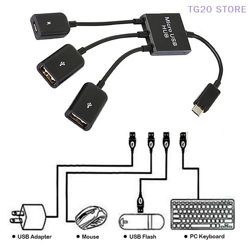 3in1 Micro USB To 2 OTG 3 Port – обзор и цена Gaming Keyboard Type C