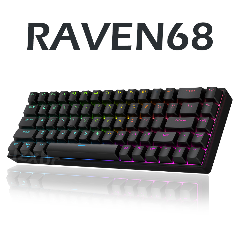 Raven68 Wired Mechanical Keybo – обзор и цена Gaming Keyboard Half