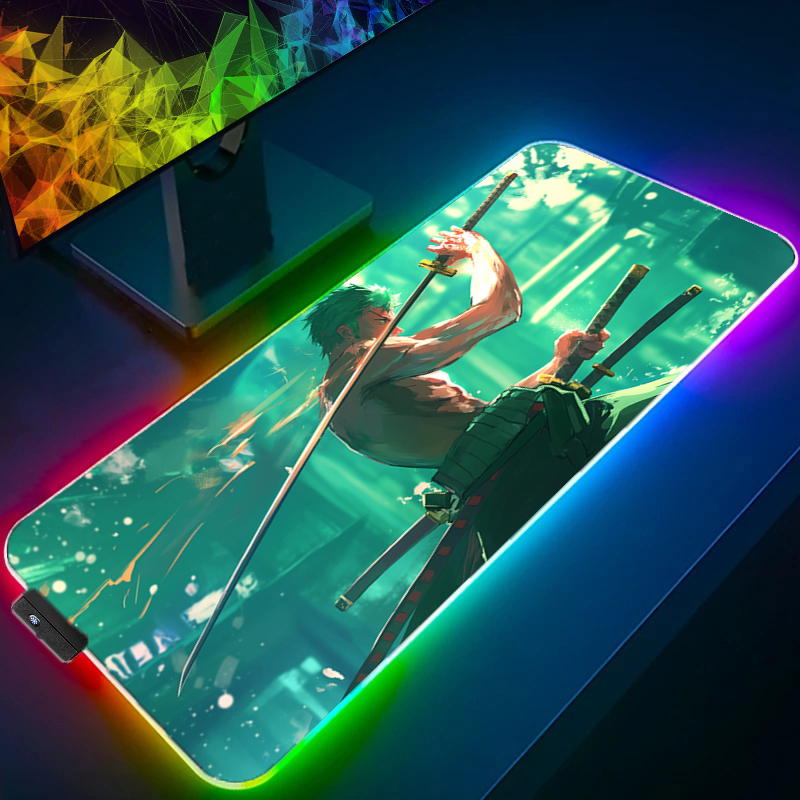 ONE PIECE Zoro Mouse Pad RGB G – обзор и цена Gaming Keyboard No Rgb