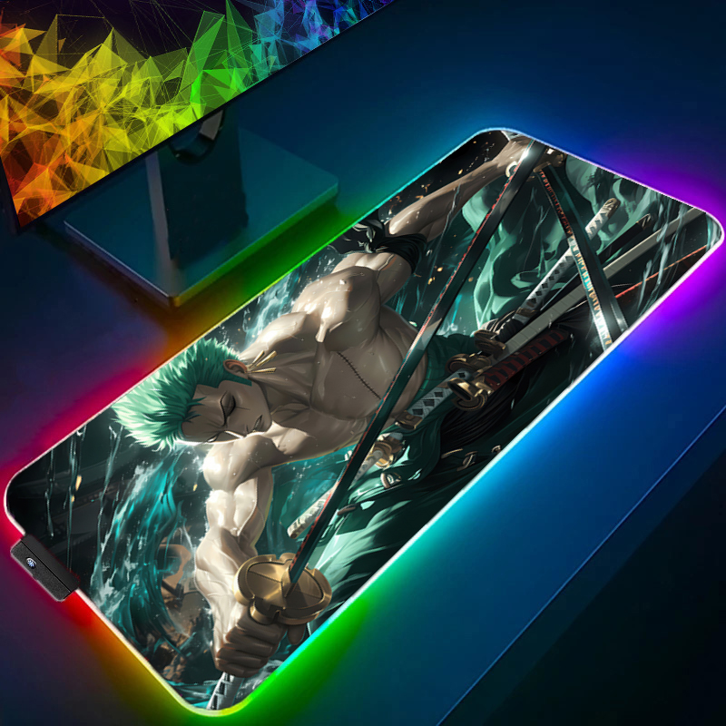 ONE PIECE Zoro Mouse Pad RGB G – обзор и цена Gaming Keyboard No Rgb