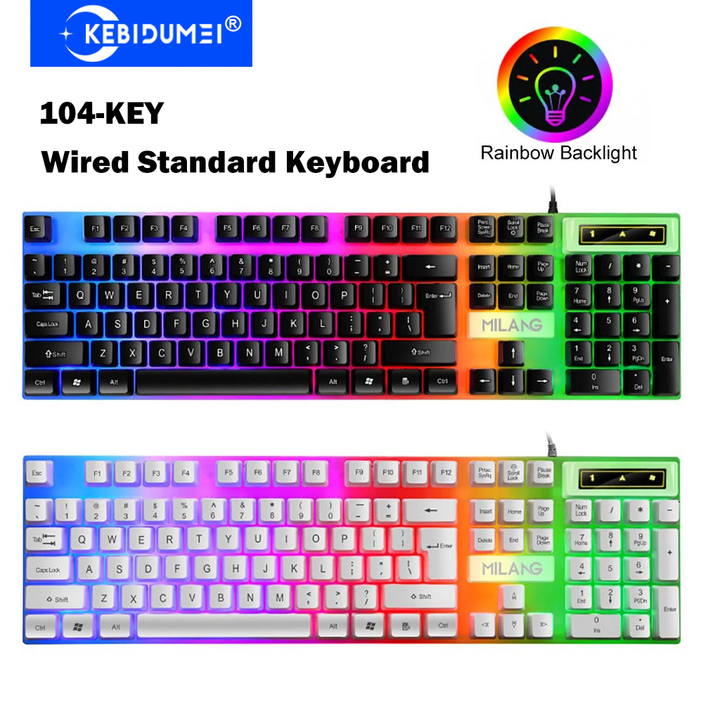 KEBIDUMEI USB Wired Keyboard R – обзор и цена Gaming Keyboard Half