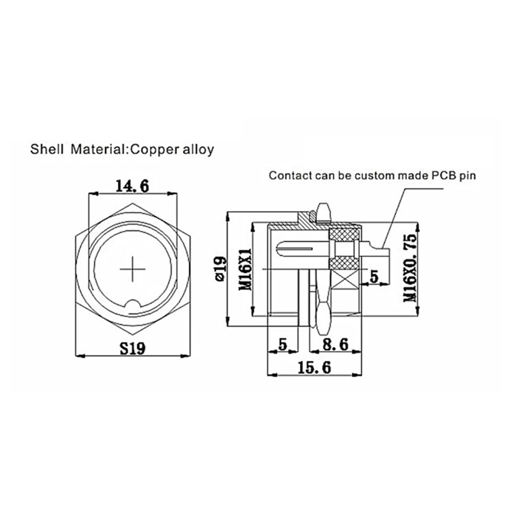 GX16 16mm Round Aviation Plug  – обзор и цена Aviator Connector Kit