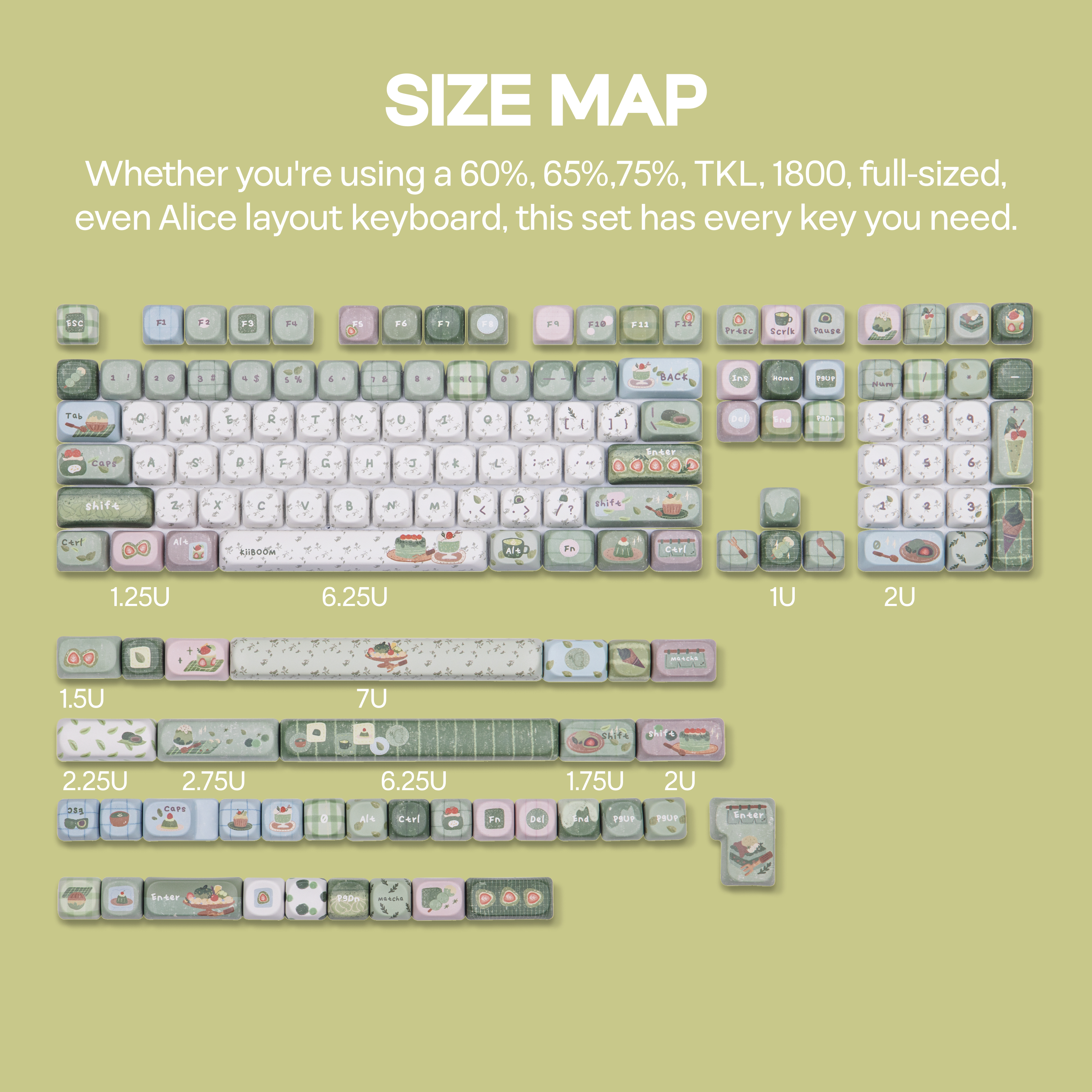 KiiBOOM Sprout Picnic 144 Keys – обзор и цена Gaming Keyboard Tkl