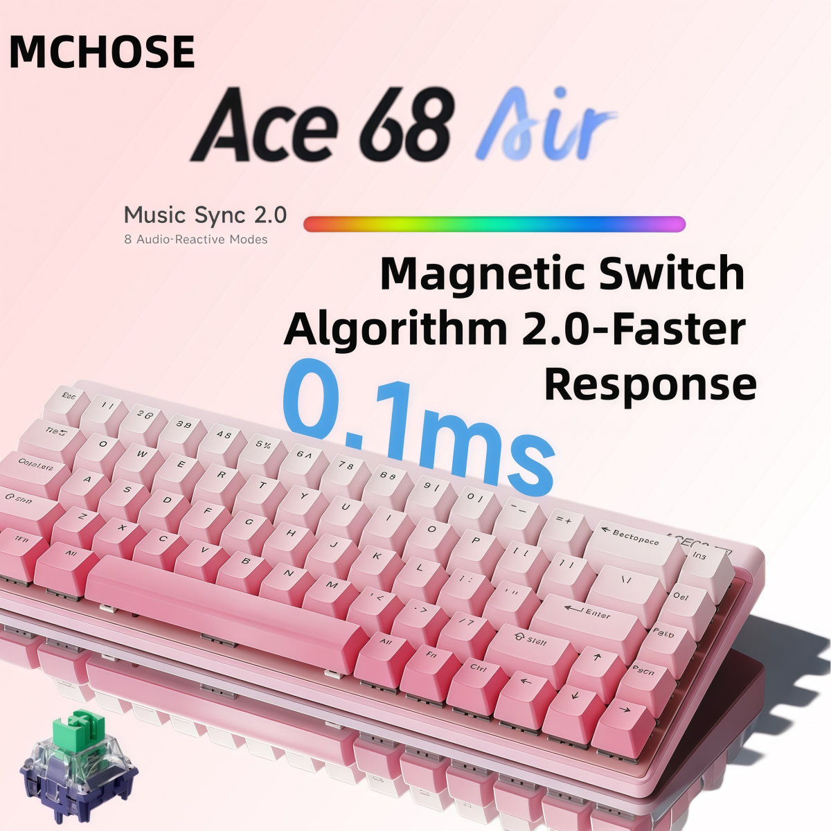 Mchose Ace68Air Gaming Keyboar – обзор и цена Gaming Keyboard Expensive