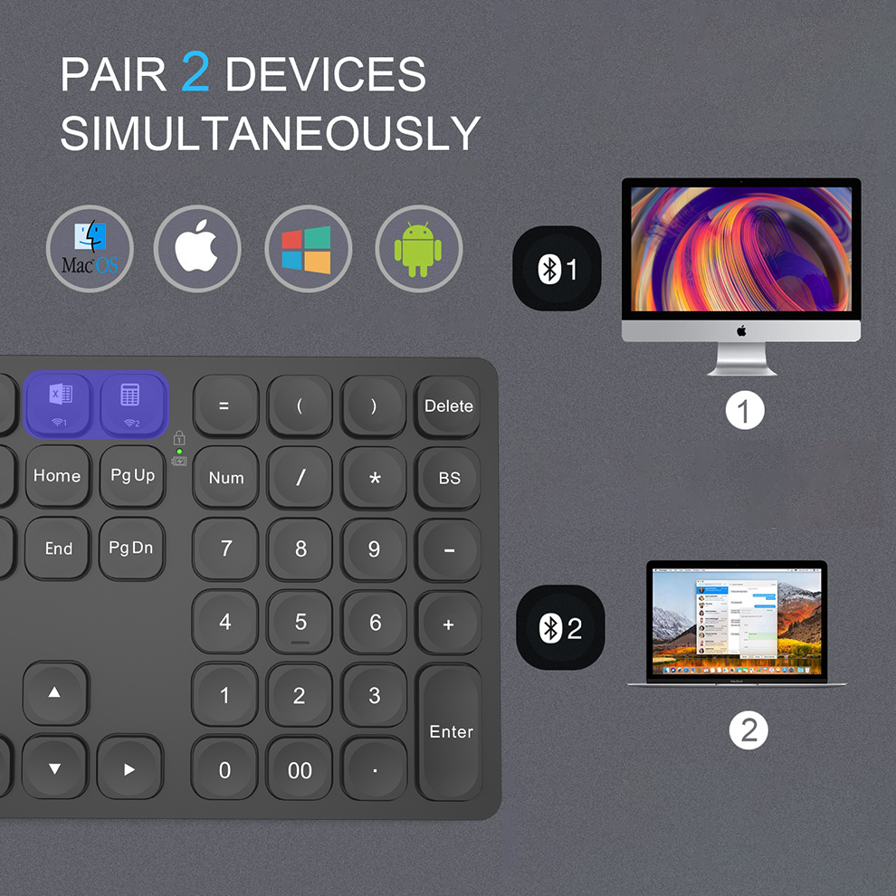 BOW Dual Bluetooth Numeric Key – обзор и цена Gaming Keyboard Budget
