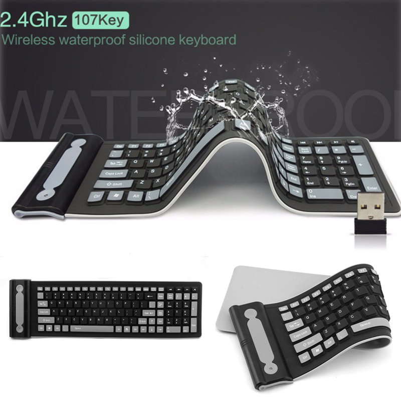 Foldable Silicone Wireless Key – обзор и цена Gaming Keyboard Budget
