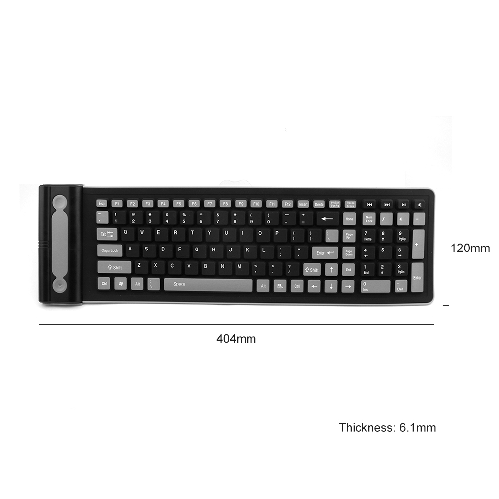 Foldable Silicone Wireless Key – обзор и цена Gaming Keyboard Budget