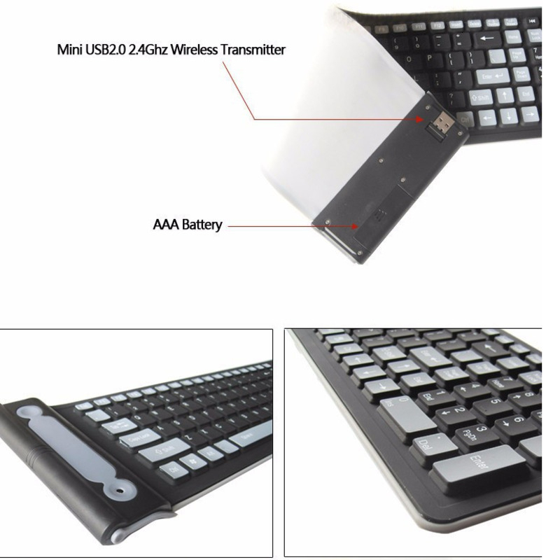 Foldable Silicone Wireless Key – обзор и цена Gaming Keyboard Budget