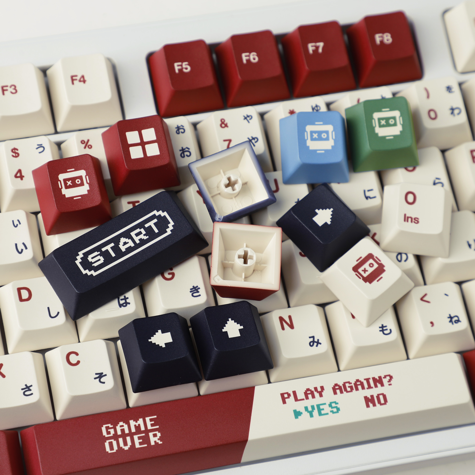Gameboy Retro Red Beige Dye Su – обзор и цена Gaming Keyboard Tkl