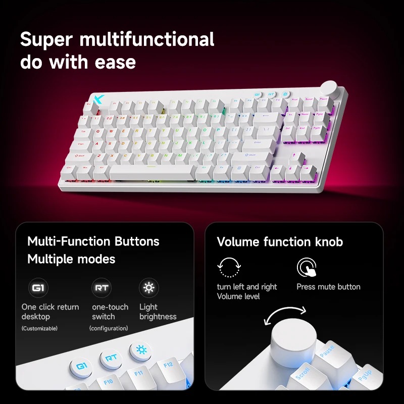 MCHOSE MIX87 Multifunctional m – обзор и цена Gaming Keyboard Expensive