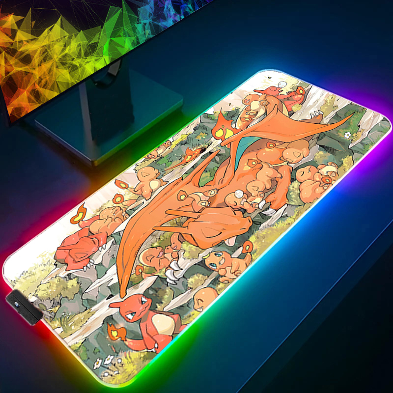 RGB Mouse Pad Pokemon Pikachu  – обзор и цена Gaming Keyboard No Rgb