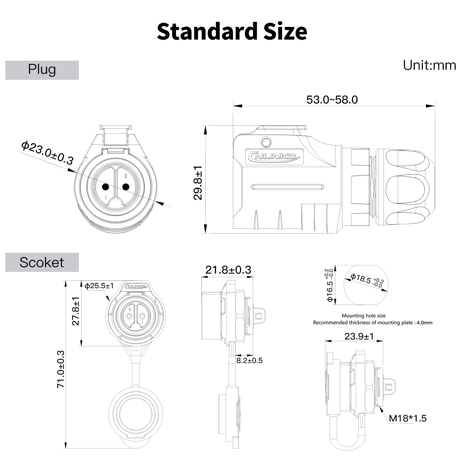 CNLINKO LP-16 Circular Aviatio – обзор и цена Aviator Connector Kit