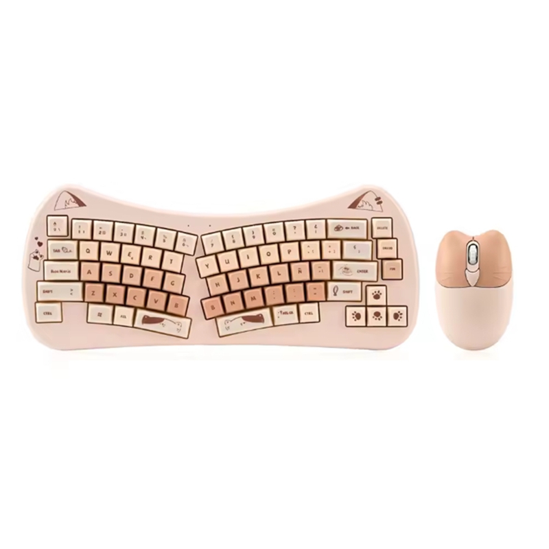 68 Key Cat Ear Mechanical Keyb – обзор и цена Gaming Keyboard Mouse Wireless