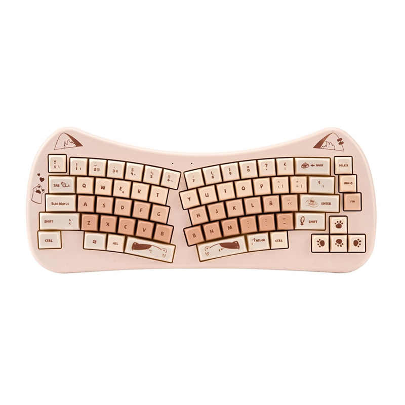 68 Key Cat Ear Mechanical Keyb – обзор и цена Gaming Keyboard Mouse Wireless