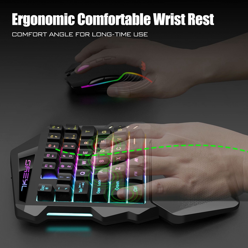 Gamwing RGB Backlit One Handed – обзор и цена Gaming Keyboard Half