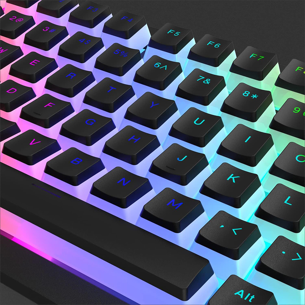 129 Keys Pudding Keycaps PBT D – обзор и цена Gaming Keyboard No Rgb
