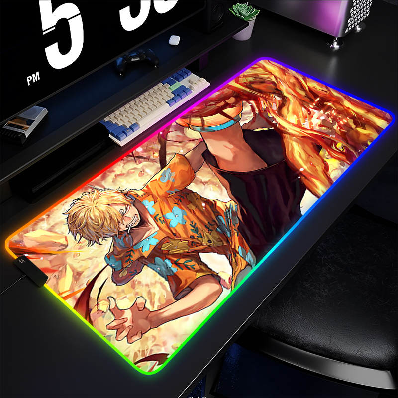RGB Anime Mouse pad one piece  – обзор и цена Gaming Keyboard No Rgb