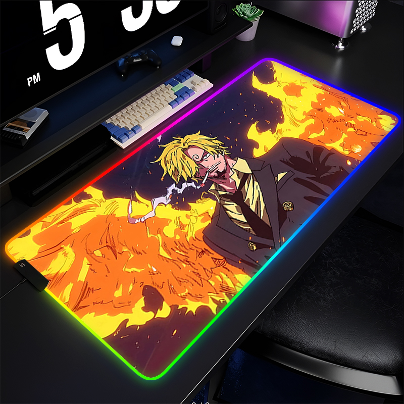 RGB Anime Mouse pad one piece  – обзор и цена Gaming Keyboard No Rgb