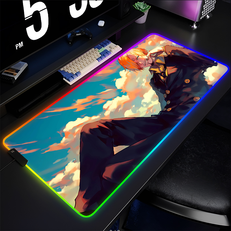 RGB Anime Mouse pad one piece  – обзор и цена Gaming Keyboard No Rgb