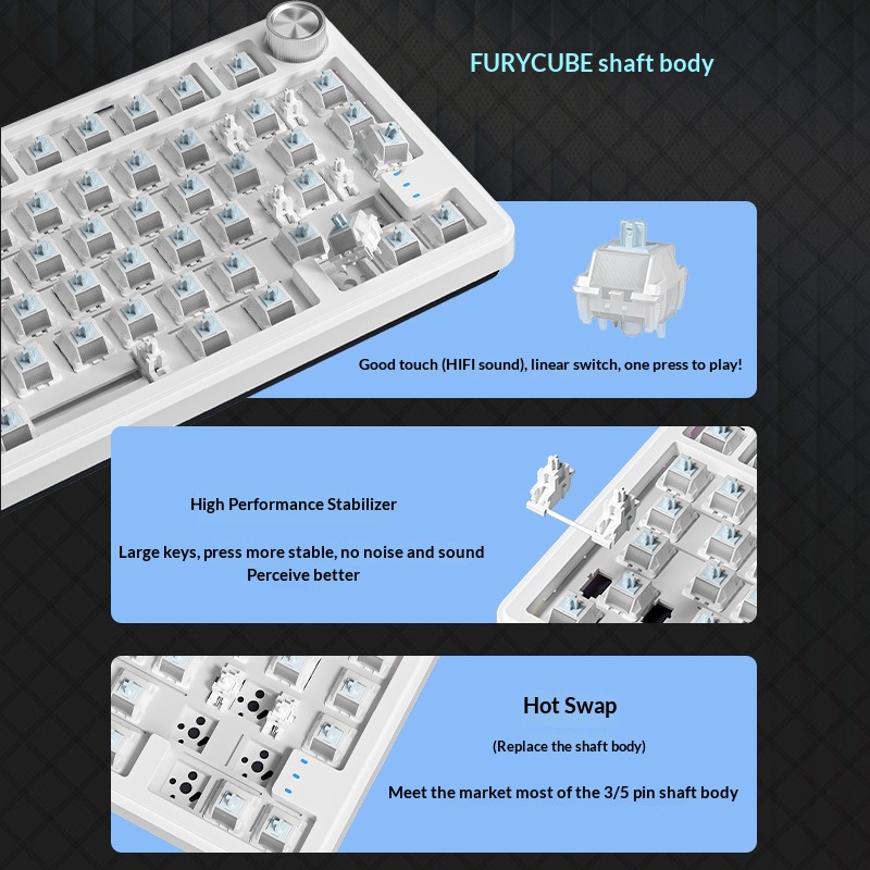 Furycube Rx75 Pro Tri Mode Rus – обзор и цена Gaming Keyboard Not Typing