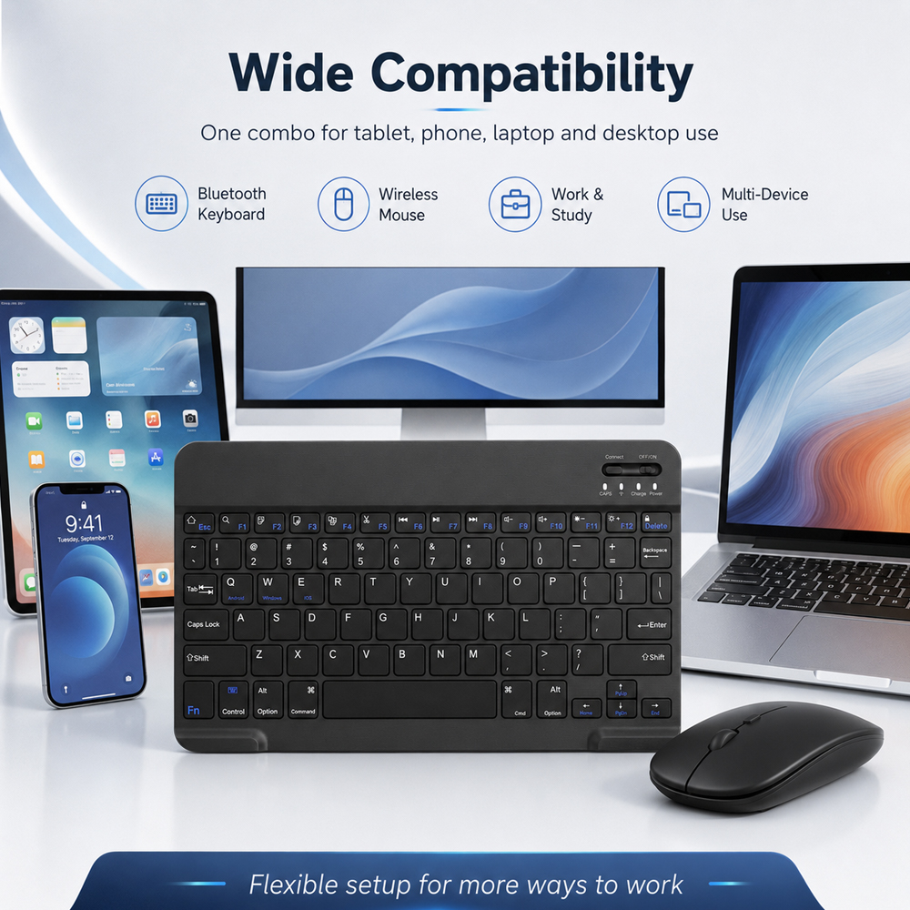 Bluetooth Wireless Keyboard Fo – обзор и цена Gaming Keyboard Mouse Wireless