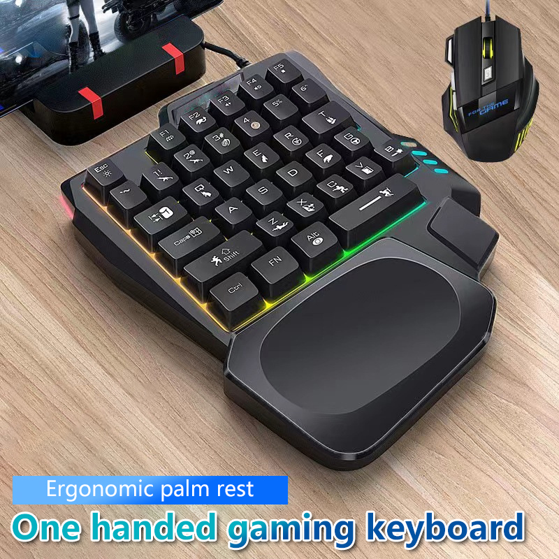 RGB Gaming Keyboard Single Han – обзор и цена Gaming Keyboard Half